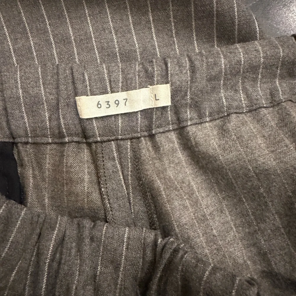 6397 Pinstripe Pull On Pants